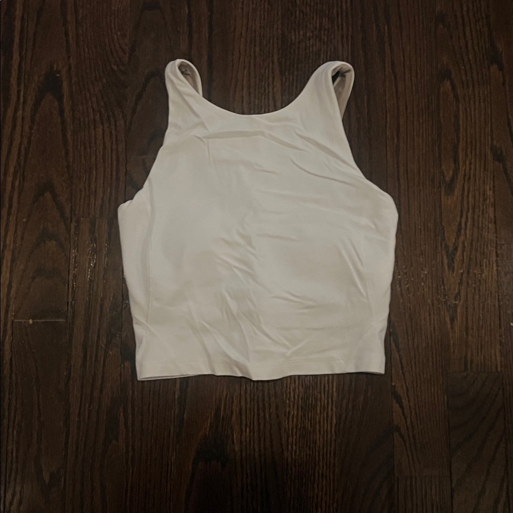 Lululemon high neck white womens align tank top
